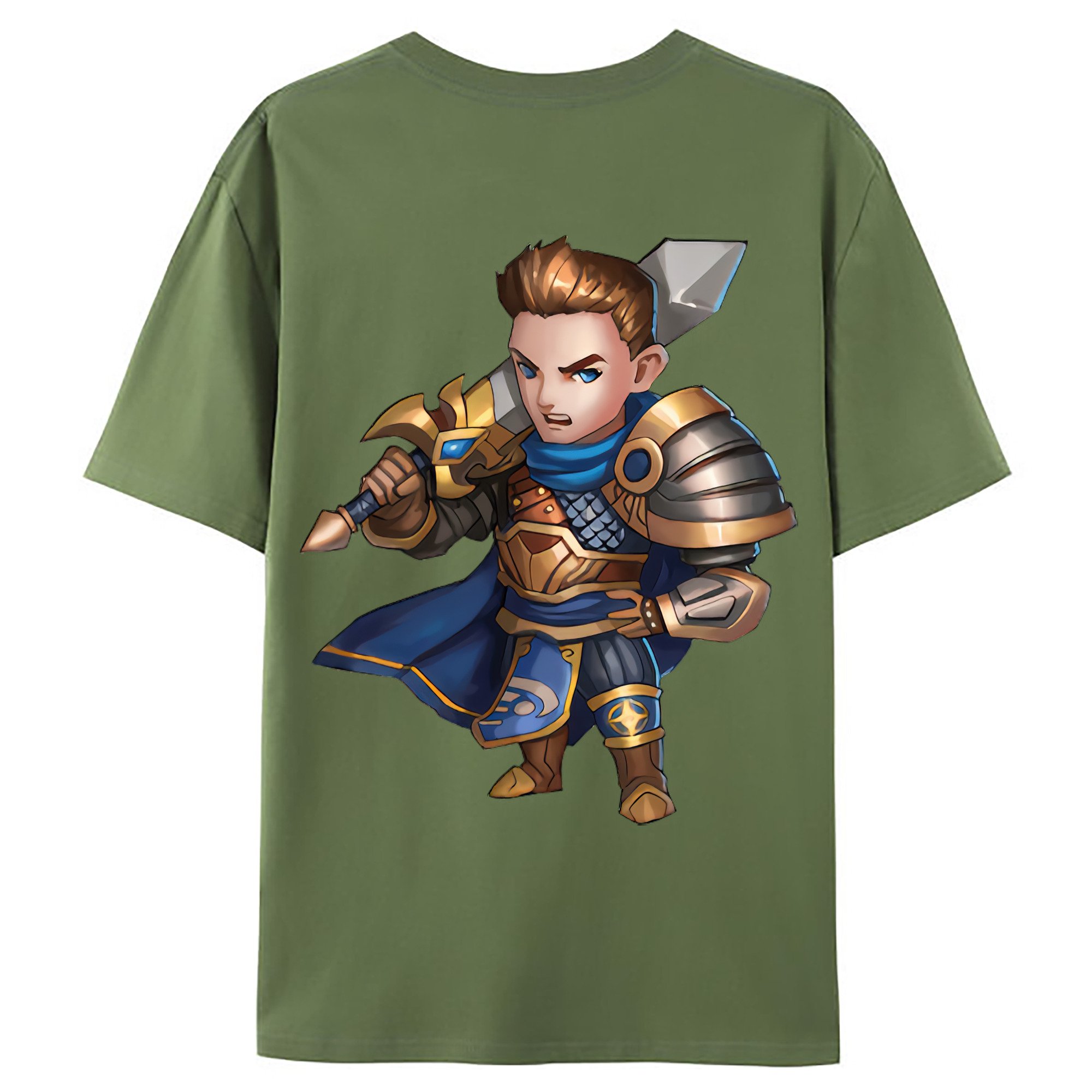 （画像用） リーグ・オブ・レジェンド League of Legends LOL 綿100％ メンズ半袖Tシャツ（バックプリント） 通気性